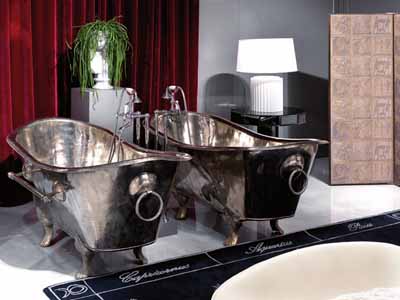 Современная и стильная ванная в стиле арт-деко